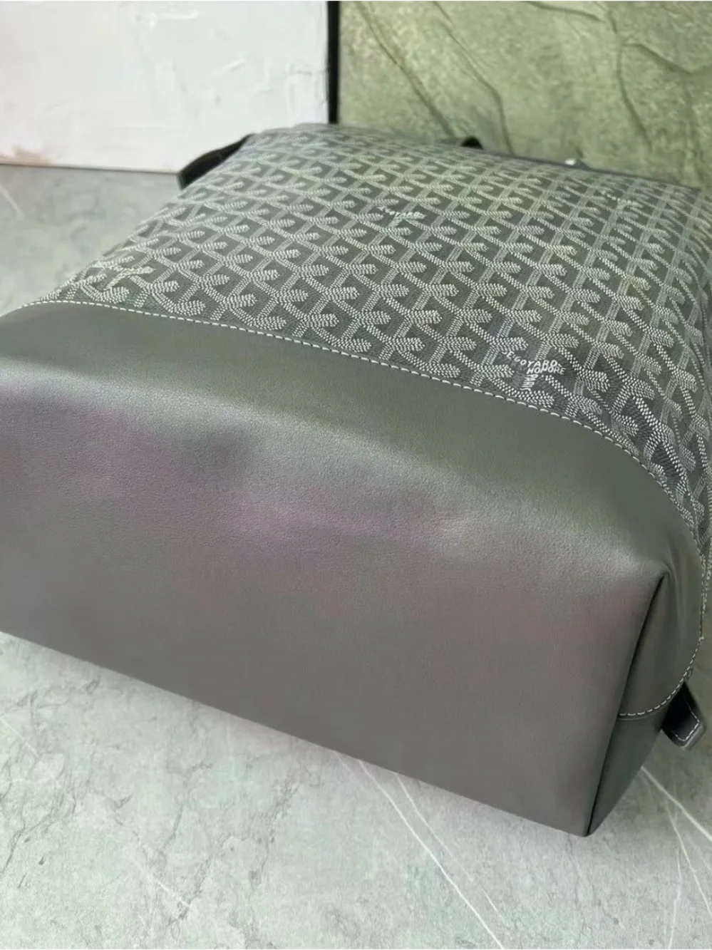 Goyard Gray Men's Tote Backpack - Designer Pattern